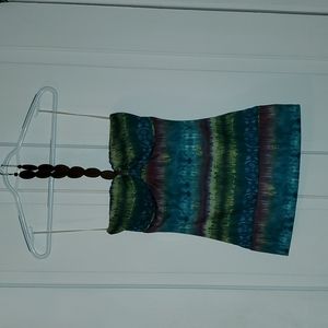 Very unique Wooden beaded neck strap Halter top